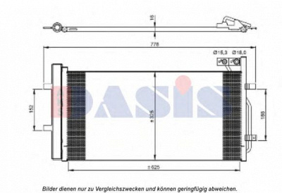 AKS DASIS 482029n -  Конденсатор, кондиционер
